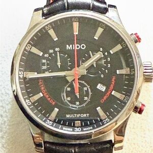 Mido Multifort Retrograde Chronograph Date Designer Classic Mens Watch